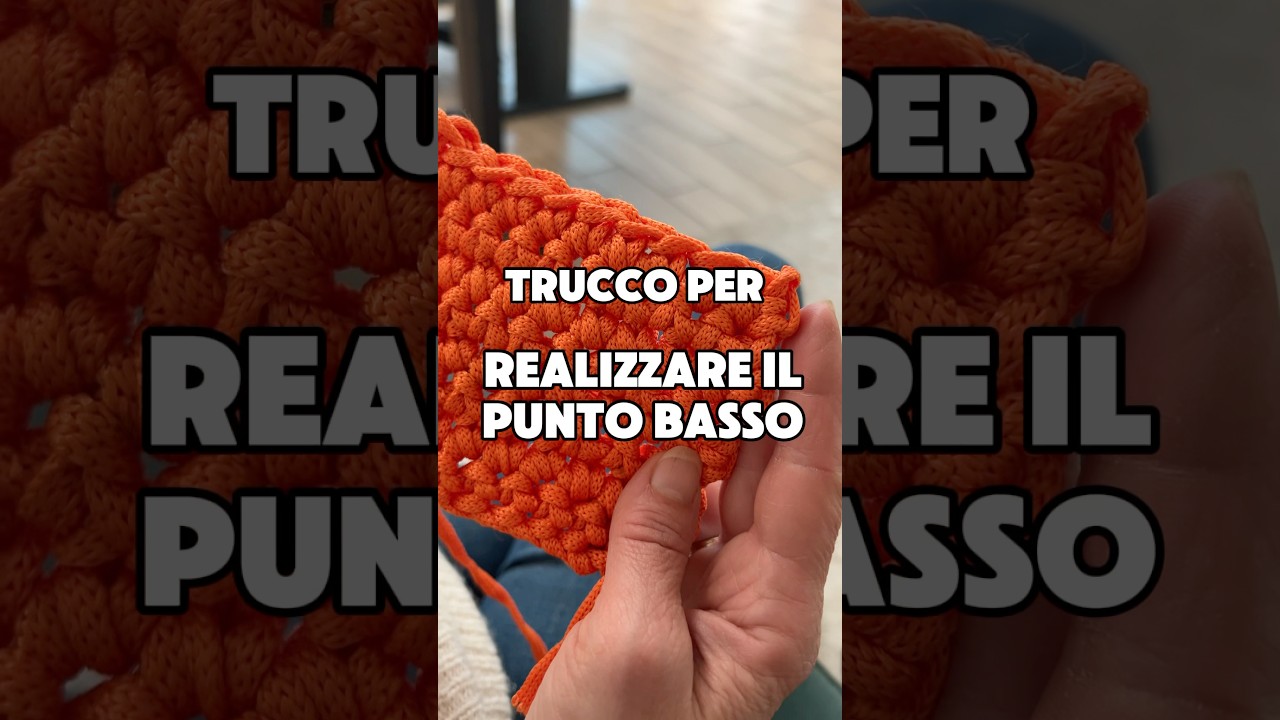 Realizza il punto basso perfetto #uncinetto #borseuncinetto