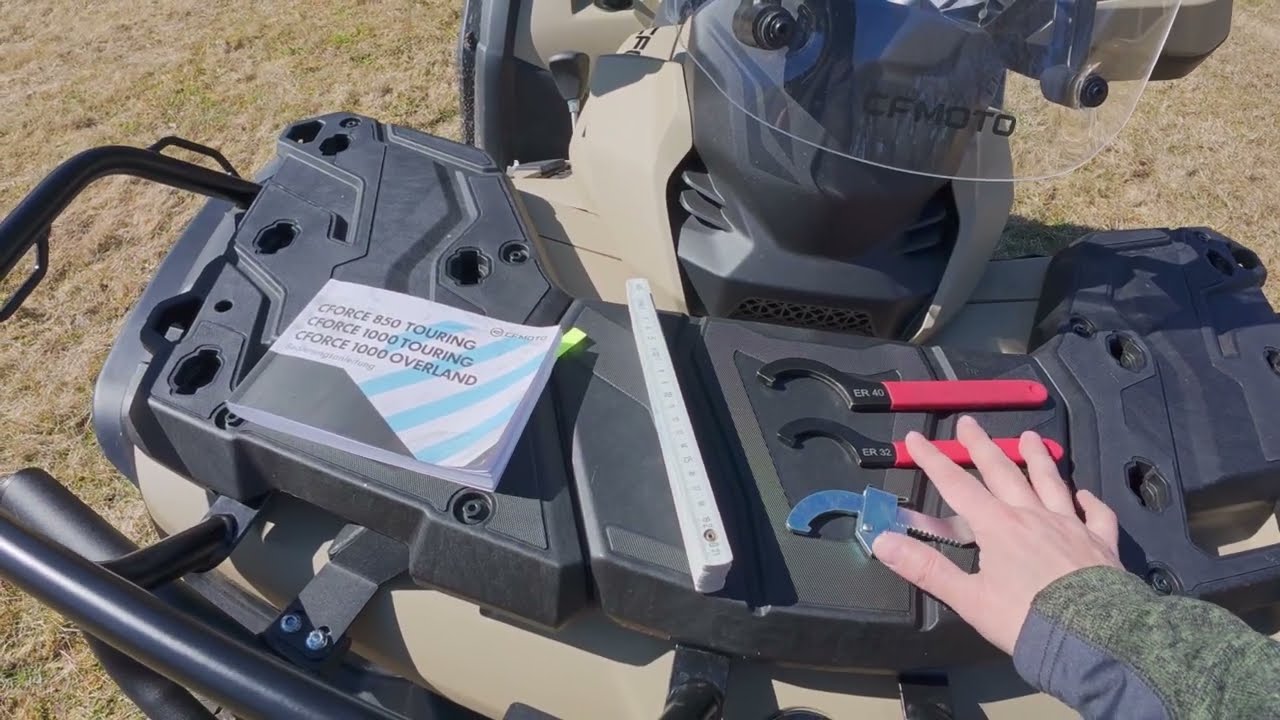 CF MOTO Cforce 1000 Overland G3 Stoßdämpfer einstellen 👌 #cfmoto #atv #offroad #motovlog