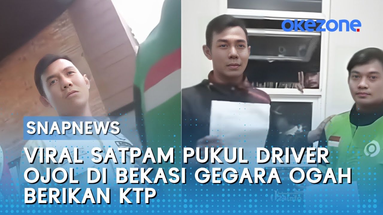 Viral Satpam Pukul Driver Ojol di Bekasi Gegara Ogah Berikan KTP