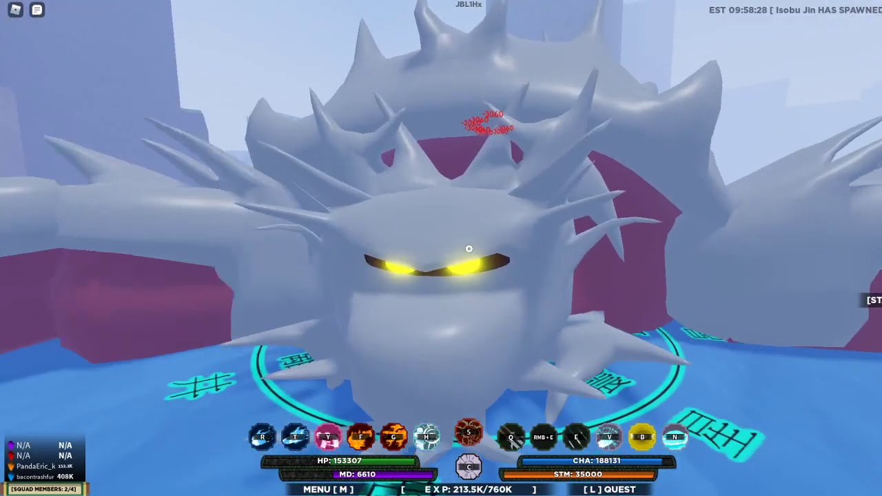 Fighting the Tailed Beast in Mist Village. (Shinobi Life 2 )