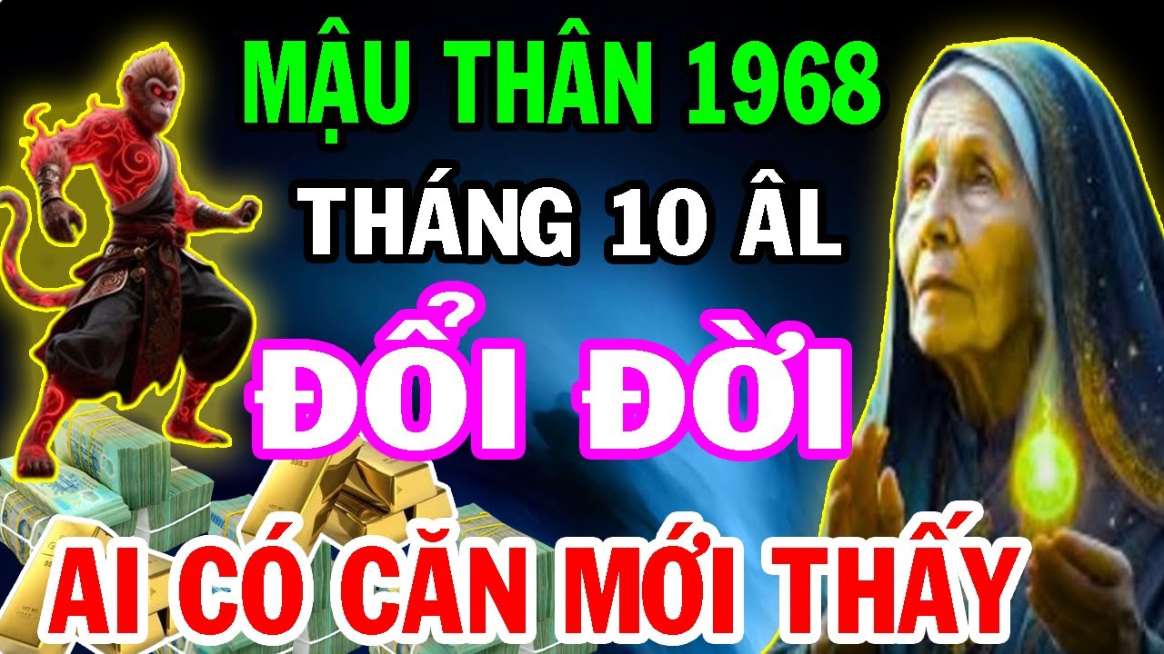 CHỈ AI ĐỦ CĂN MỚI THẤY: Cơ Hội Đổi Đời Của Tuổi Mậu Thân 1968 Đang Ẩn Mình | Tử Vi Tháng 10 Âm Lịch