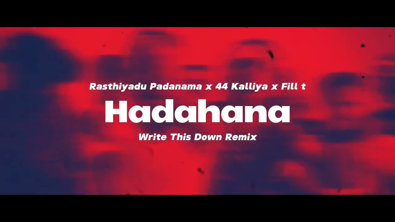 HADAHANA x Write This Down | හදහන Remix #remix #soulchef