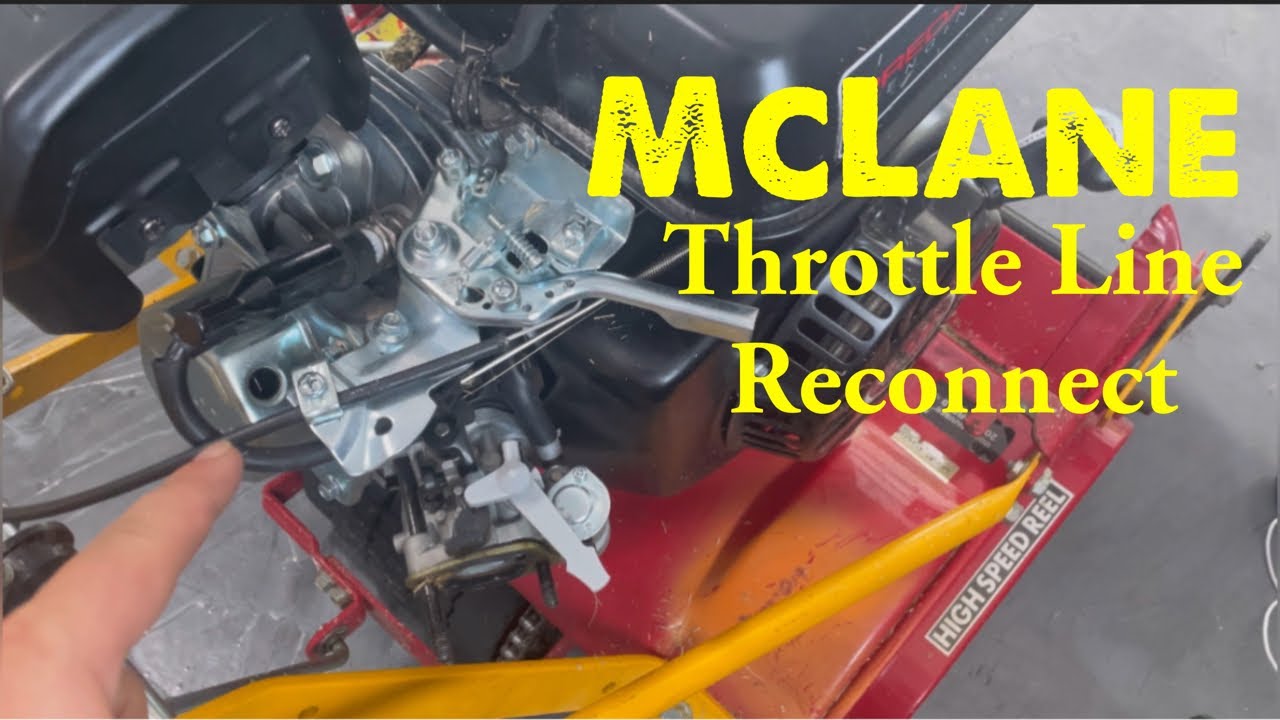 McLane Reel Mower Throttle Line Install / Reconnection after Predator Engine Swap