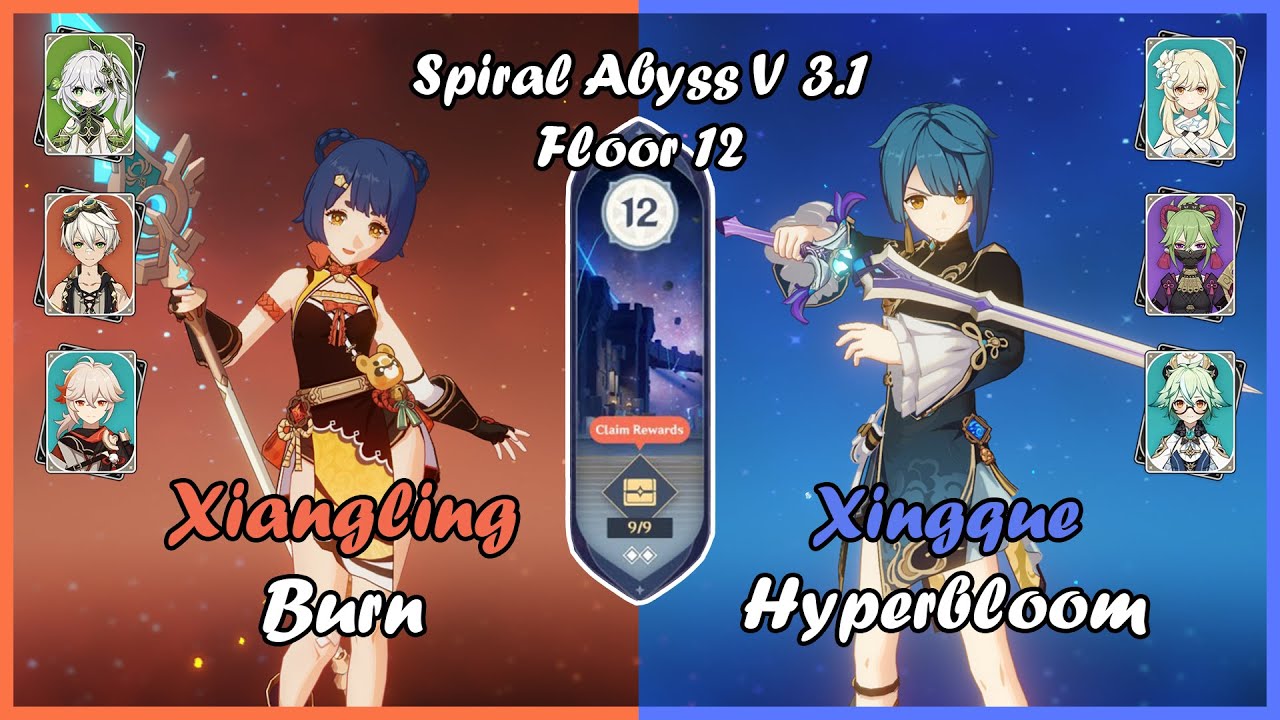 C6 Xiangling and C6 Xingqiu- Spiral Abyss Floor 12 V 3.1