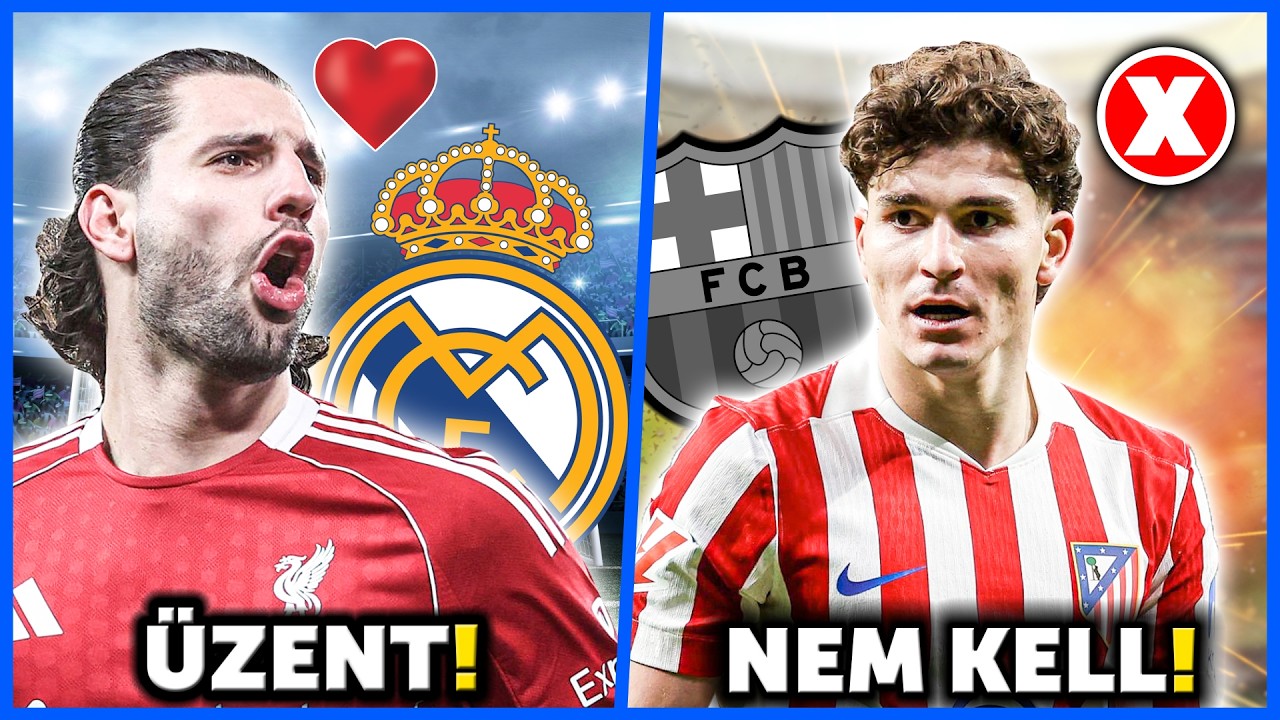 Szoboszlai ÜZENT A REAL MADRIDNAK! EZÉRT NEM LESZ Julián Álvarez a Barcelona játékosa!