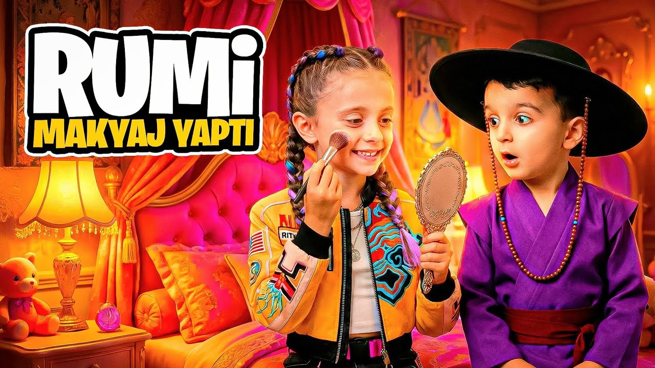 POYRAZ ELİF RUMİ SAJA BOYS MAKYAJ YAPTI YAKALANDI EYVAH!!