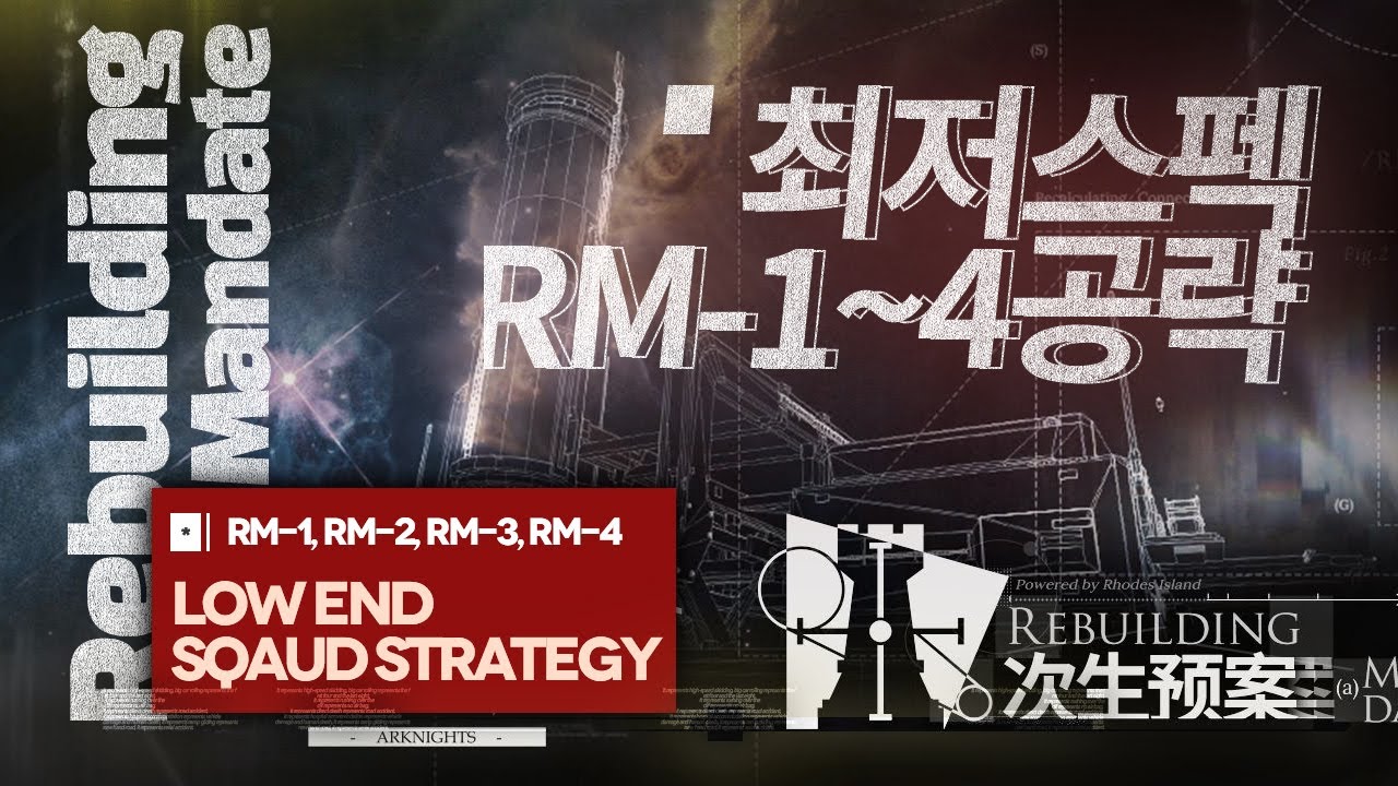 RM-1 ~ RM-4 Low End Basic ops Squad Strategy [Rebuilding Mandate]