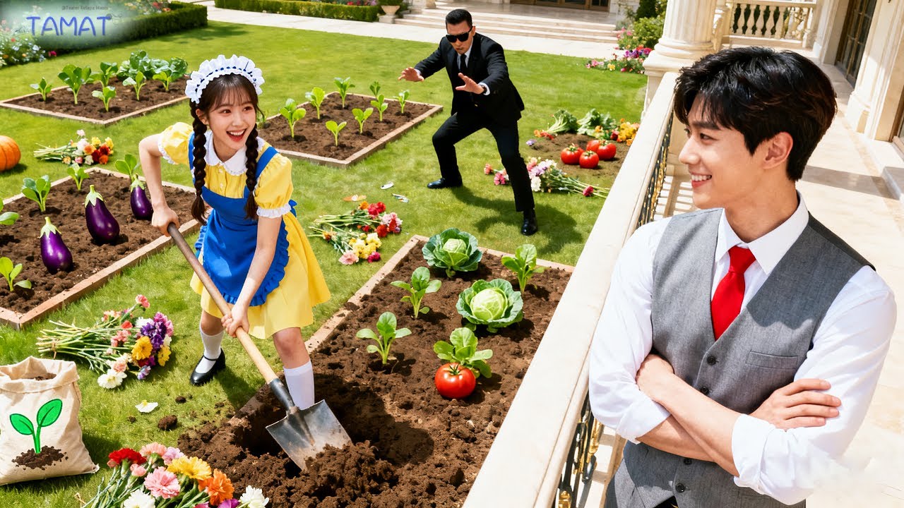 Gadis miskin ubah taman mewah CEO jadi kebun sayur!Eh bukannya marah, si CEO malah jatuh cinta!