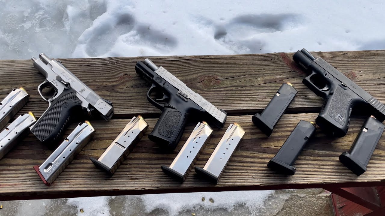 S&W 4046 vs S&W SD40VE vs Glock 23 - the battle of the 40 S&W