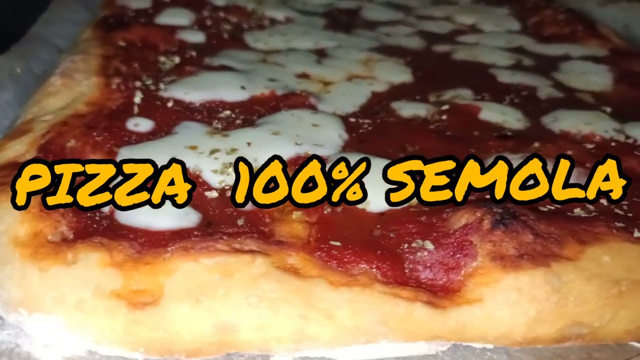 PIZZA IN TEGLIA 100% SEMOLA DI GRANO DURO   LA Ricetta di Cartisia