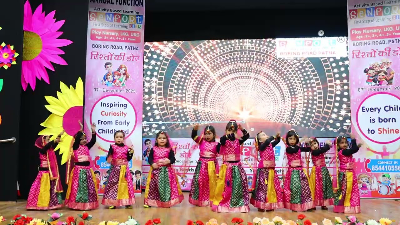 Bollywood Fusion Dance | Nursery Kids | Senfort Kids Pre School Annual Function 2025