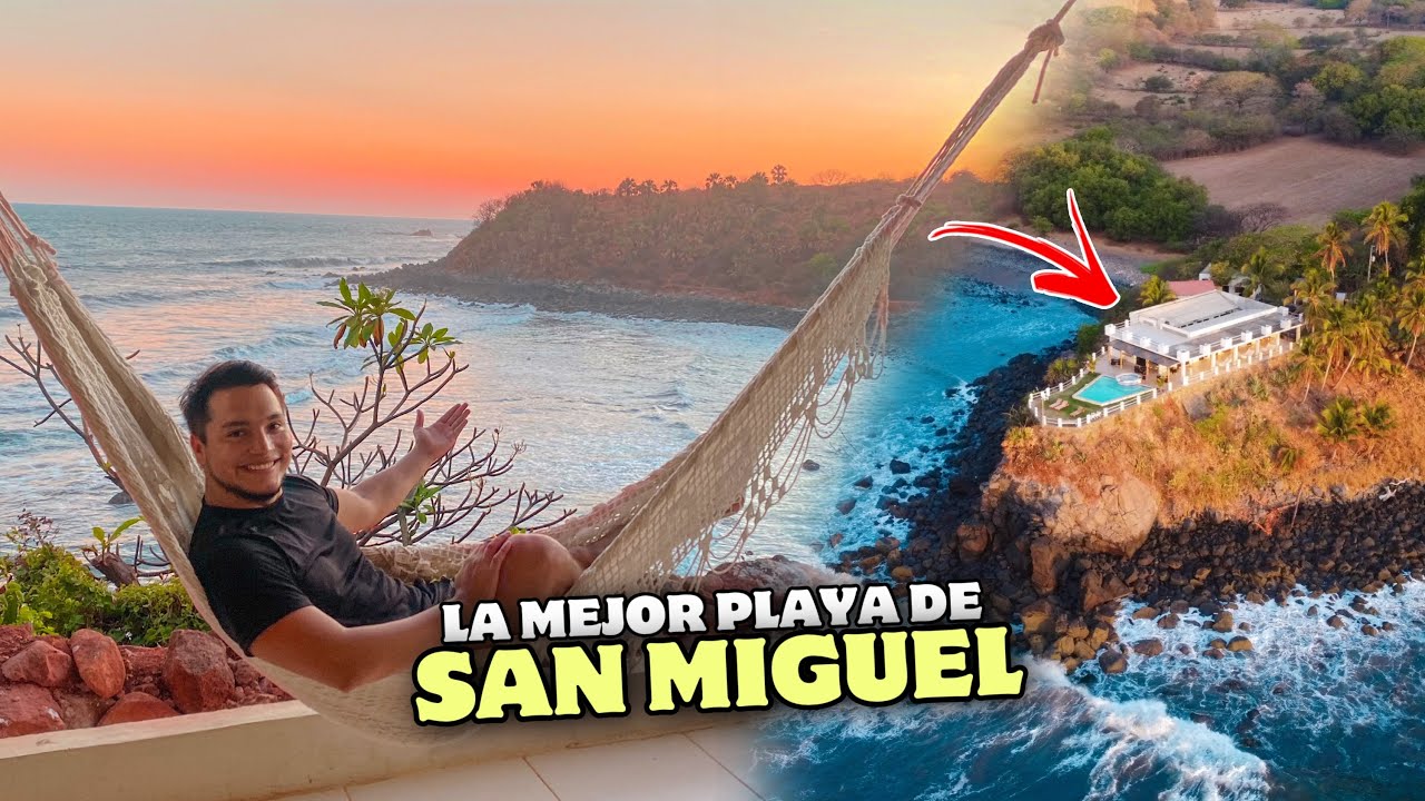 ¡LA MEJOR PLAYA de SAN MIGUEL! 🇸🇻🏖 Hotel Paradise Surf Playa Las Flores 🌺