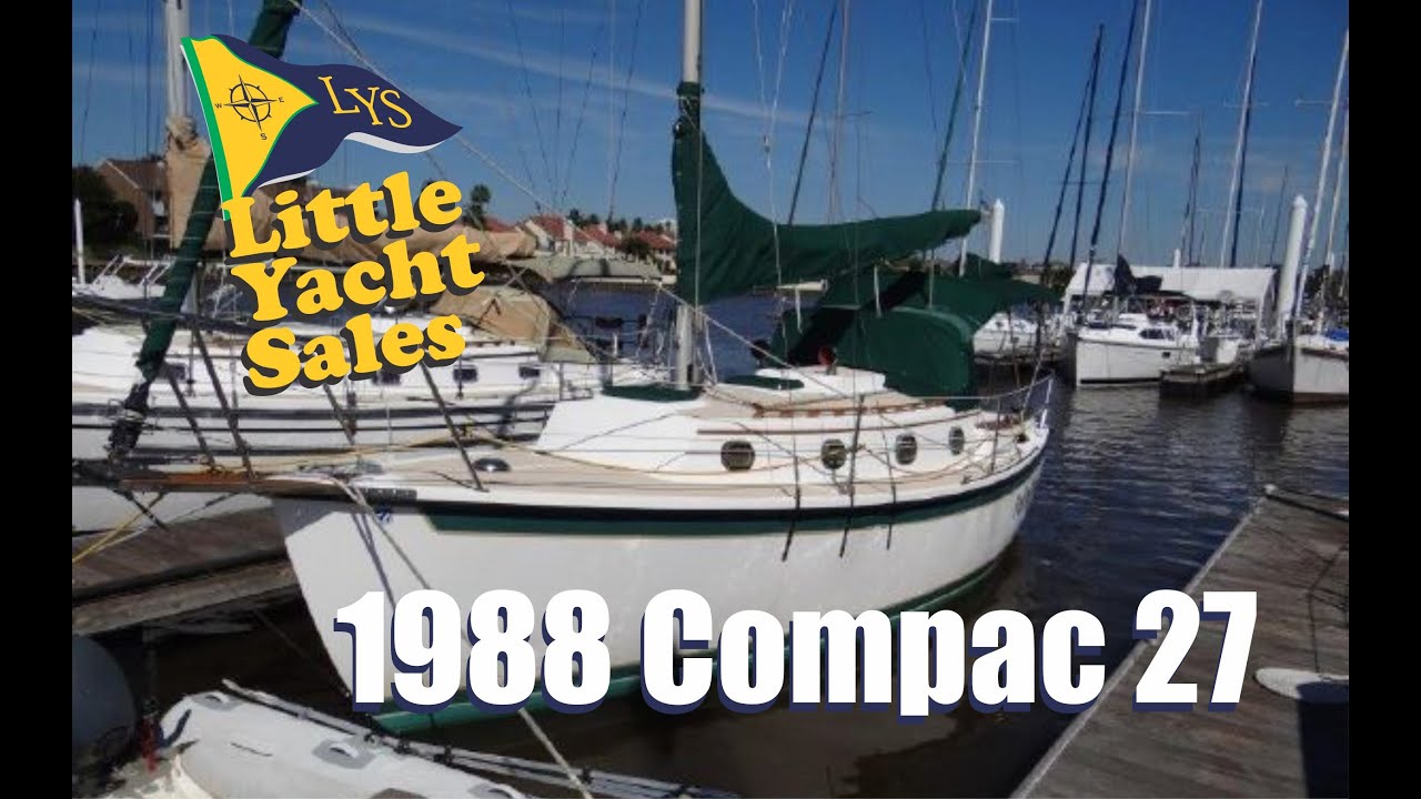 SOLD!!! 1988 Compac 27 Sailboat for Sale at Little Yacht Sales, Kemah Texas