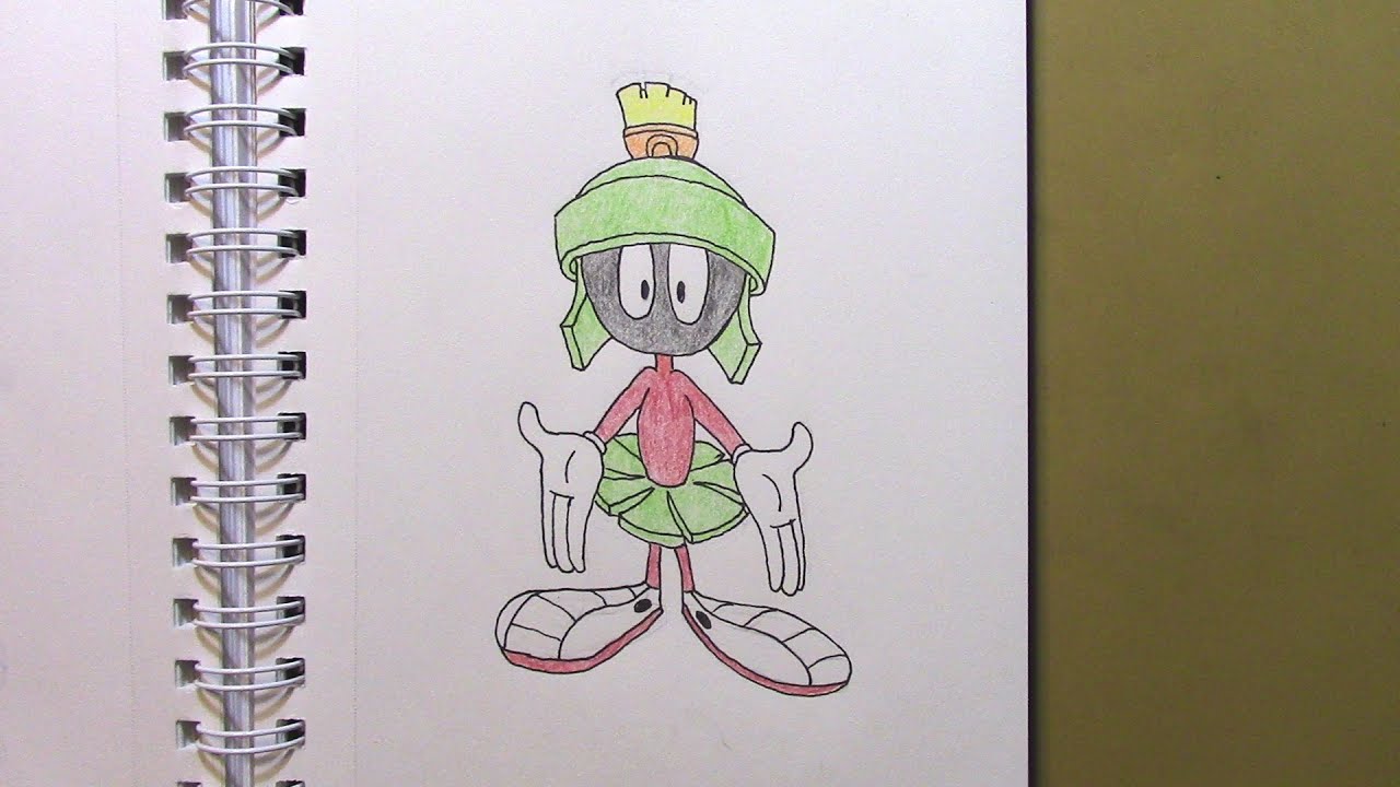 459 - How to Draw Marvin the Martian from Looney Tunes