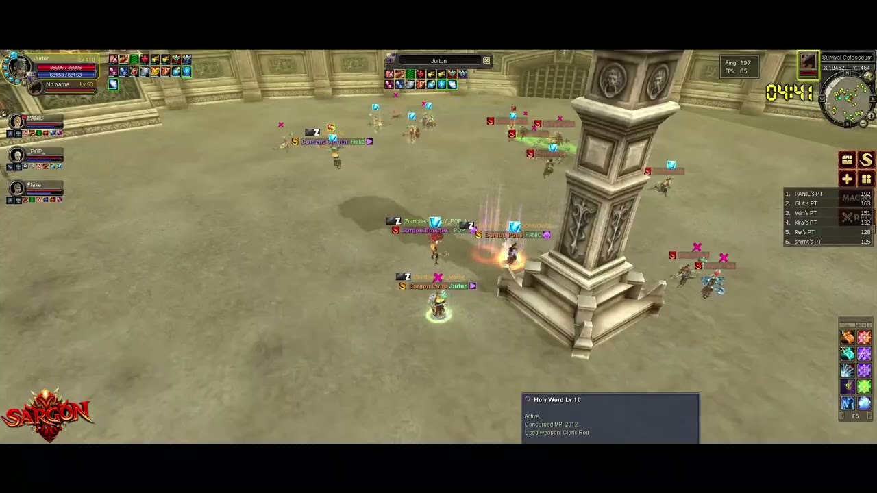 #x2 Survivl Party At Sargon Online always Rank 1#