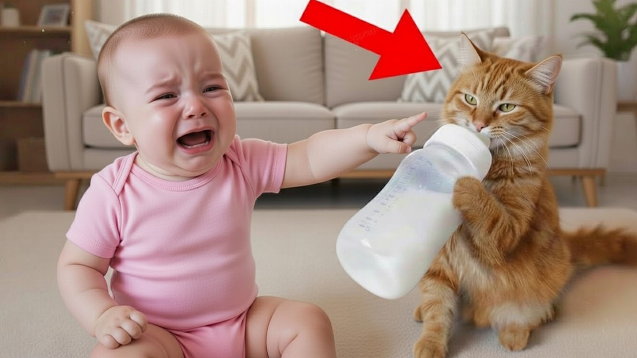 Cats Are Stealing Babies Food 😂😂   Cat videos   Laughing Babies #laughingbaby #catvideos #funny