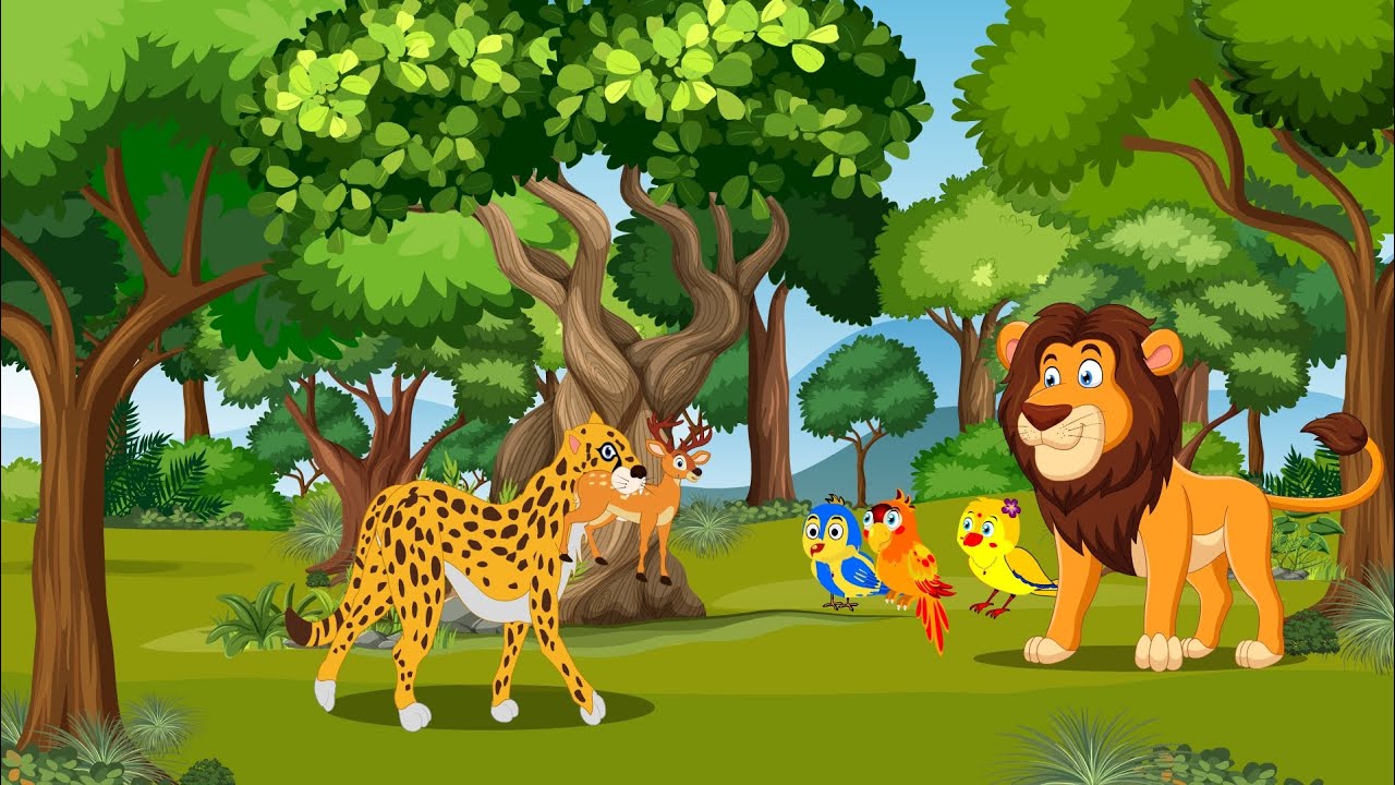 तेज बारिश और बाघ | bird cartoon | new cartoon kahani | moral story | chidiya ki kahani | hindi story