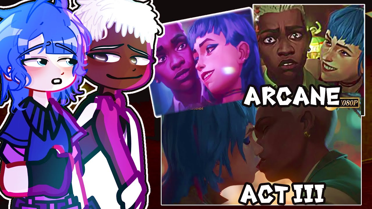 PAST ARCANE reacts to themselves in the future 💙💜 Gacha 2 ARCANE SEASON 2 ACT 3 reacts to TikTok