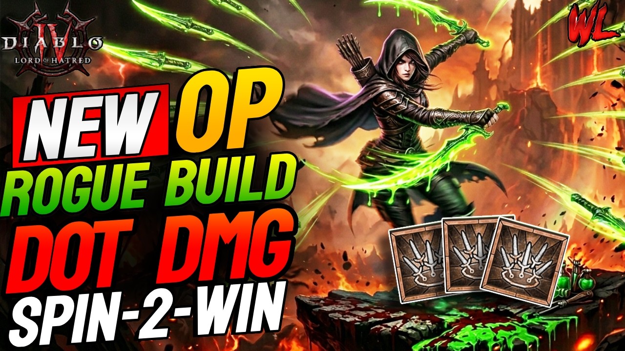 INSANE POISON DAMAGE - NEW OP Rogue Endgame Build Dance with Knives Diablo 4
