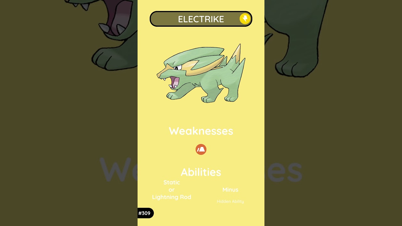 Electrike: The Lightning Pok&eacute;mon | Pok&eacute;pedia Gen 3