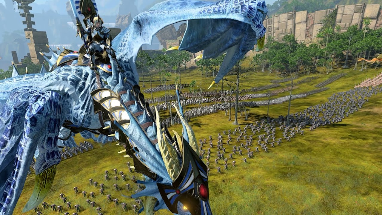 High Elves invade Lustria!   High Elves Vs Lizerdmen Warhammer 3 cinematic battle