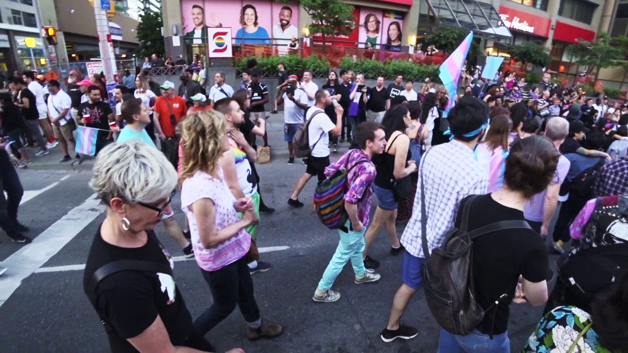 Walking The Toronto Trans March - 2019