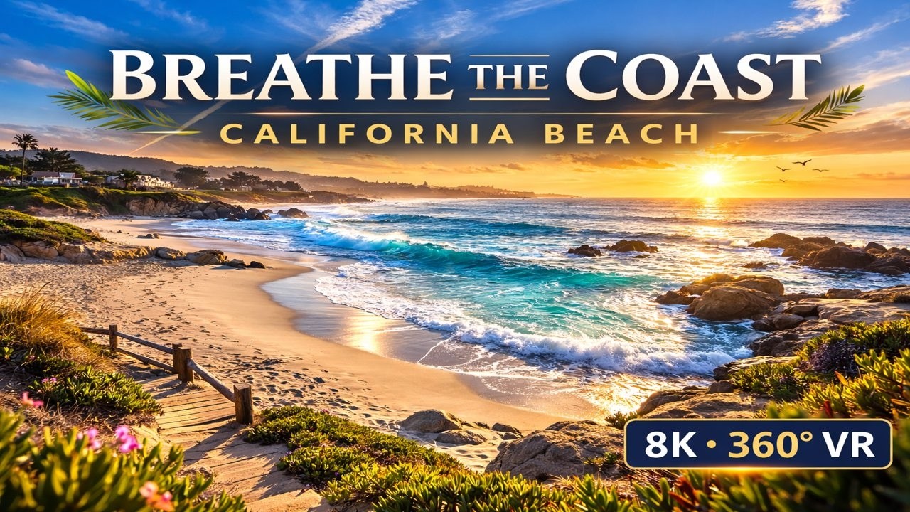 Breathe the Coast 🌊 | Carmel by the Sea Escape in 8K 360&deg; VR