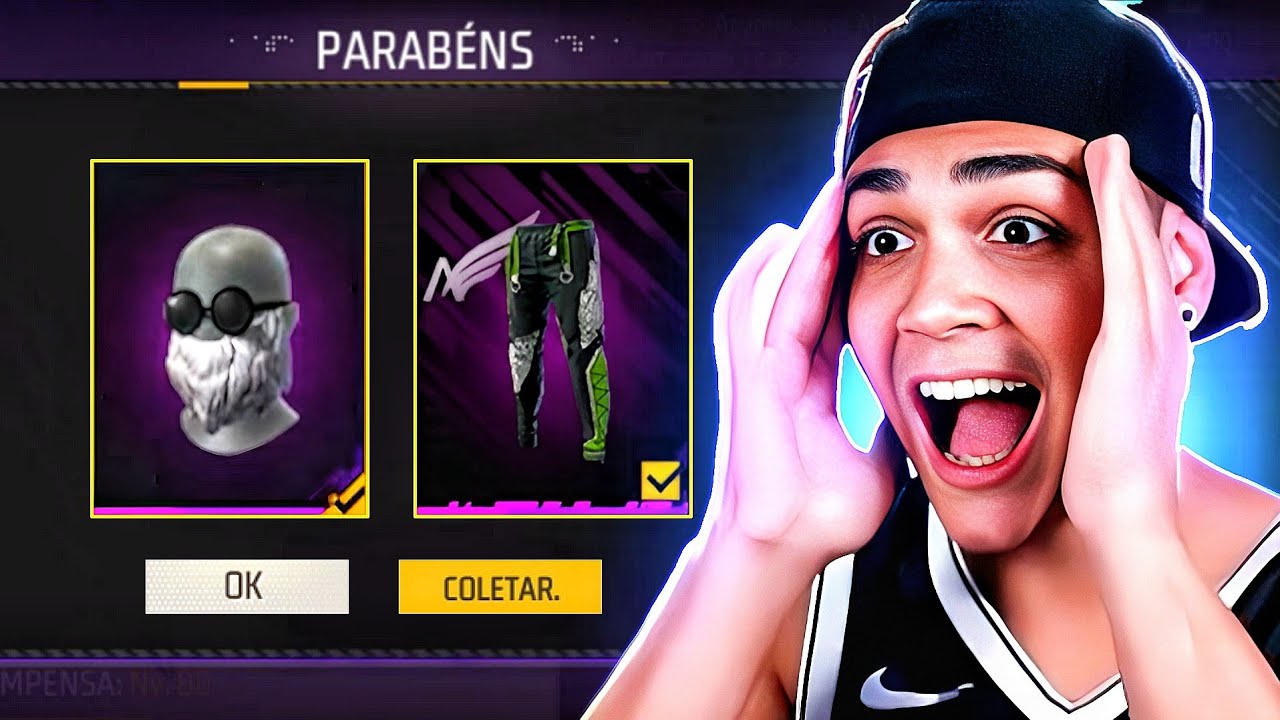 FREITAS SE IMPRESSIONOU COM a CHEGADA INESPERADA DA BARBINHA DO VELHO GRÁTIS NO - FREE FIRE