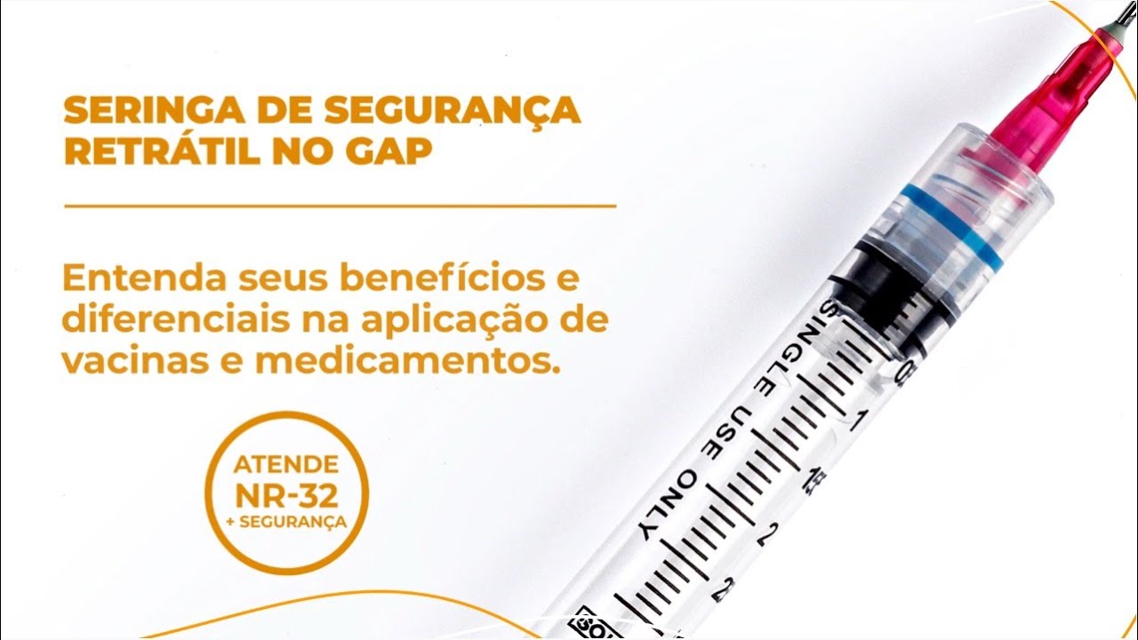 SERINGA DE SEGURAN&Ccedil;A RETR&Aacute;TIL NO GAP | SOL-MILLENNIUM