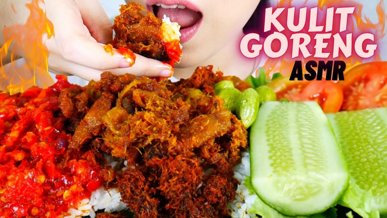 DEMI ALEK ENAK BANGETS!😫 ASMR KULIT GORENG KREMES SAMBEL🥵👀 | ASMR INDONESIA