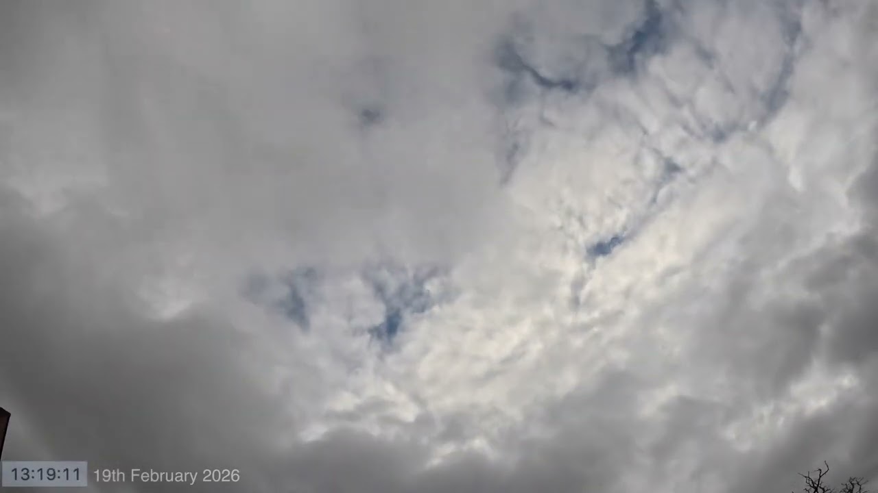 Daytime Sky Time Lapse 19th February 2026