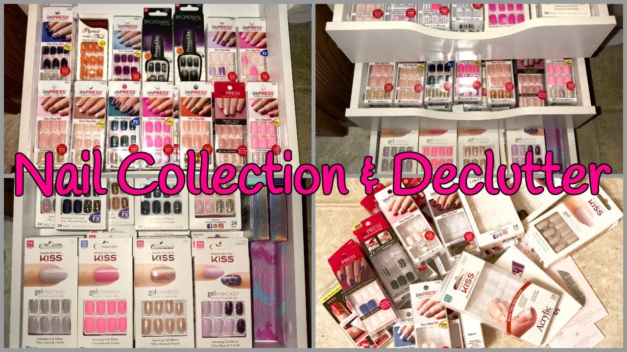 Press On & False Nail Collection & Declutter 2018 | HUGE Nail Collection
