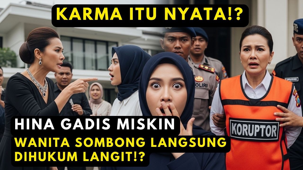 Karma Tunai! Ludahi Gadis Miskin, Istana Istri Koruptor Disegel Negara Malam Itu Juga!