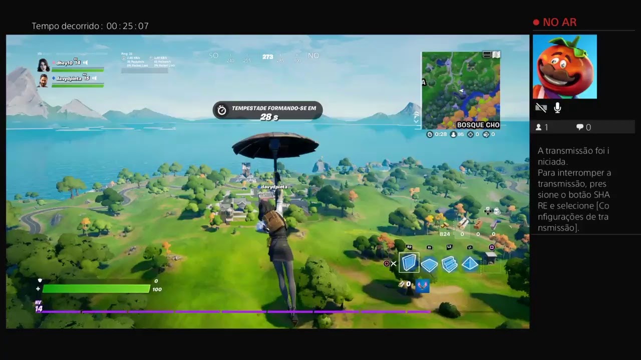 Transmissão ao vivo do PS4 de dhey10