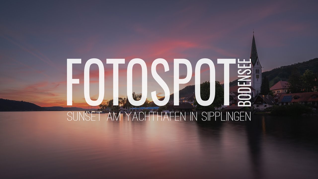 Fotospot Bodensee - Sommerabend und Sunset im Yachthafen in Sipplingen
