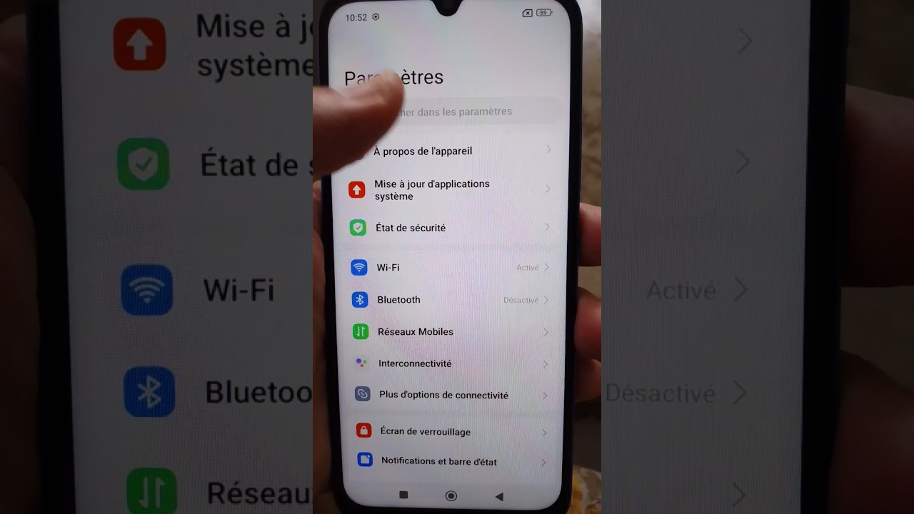 param&egrave;tres Redmi 15C android 15 #smartphone #unboxing #redmi #shortvideo