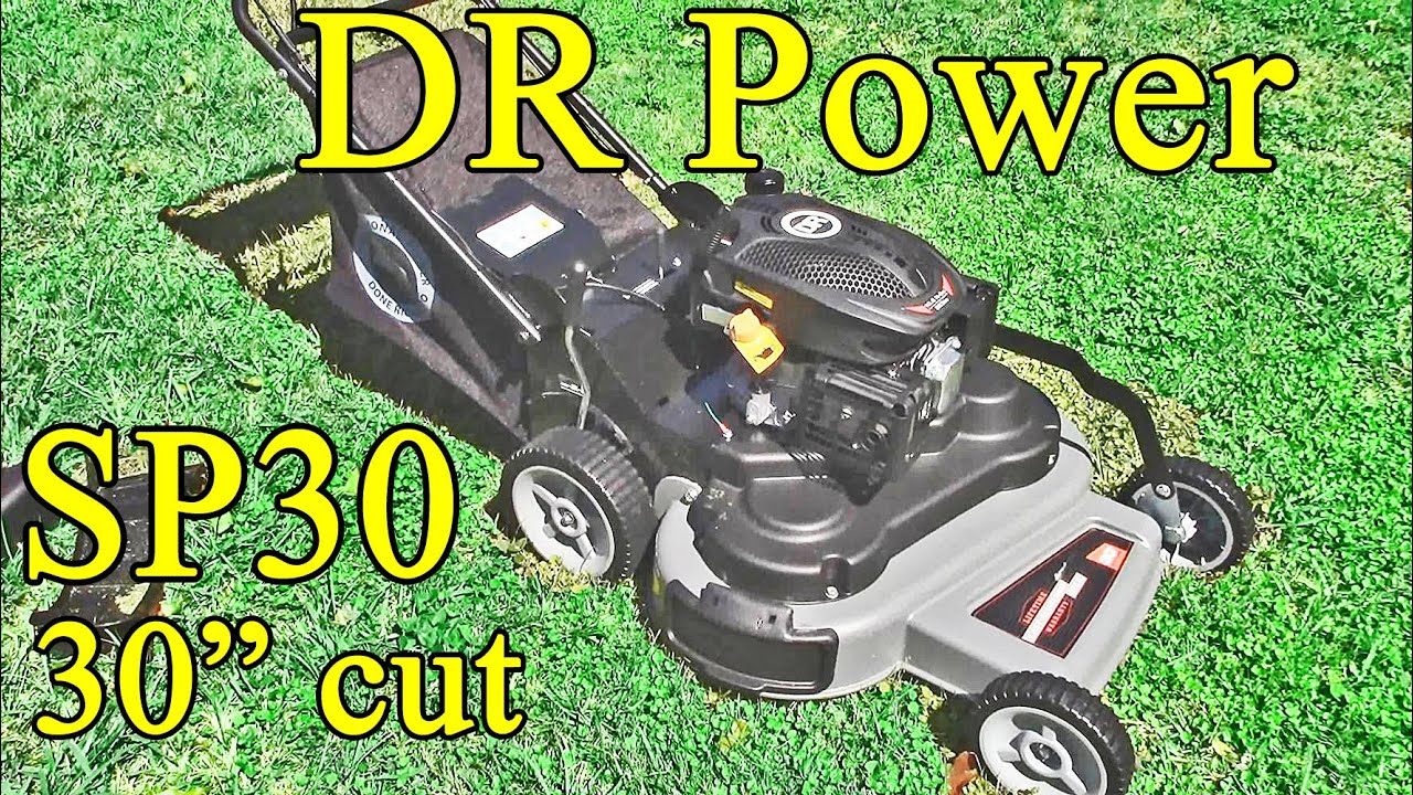 Trying out the DR SP30 walk behind 30