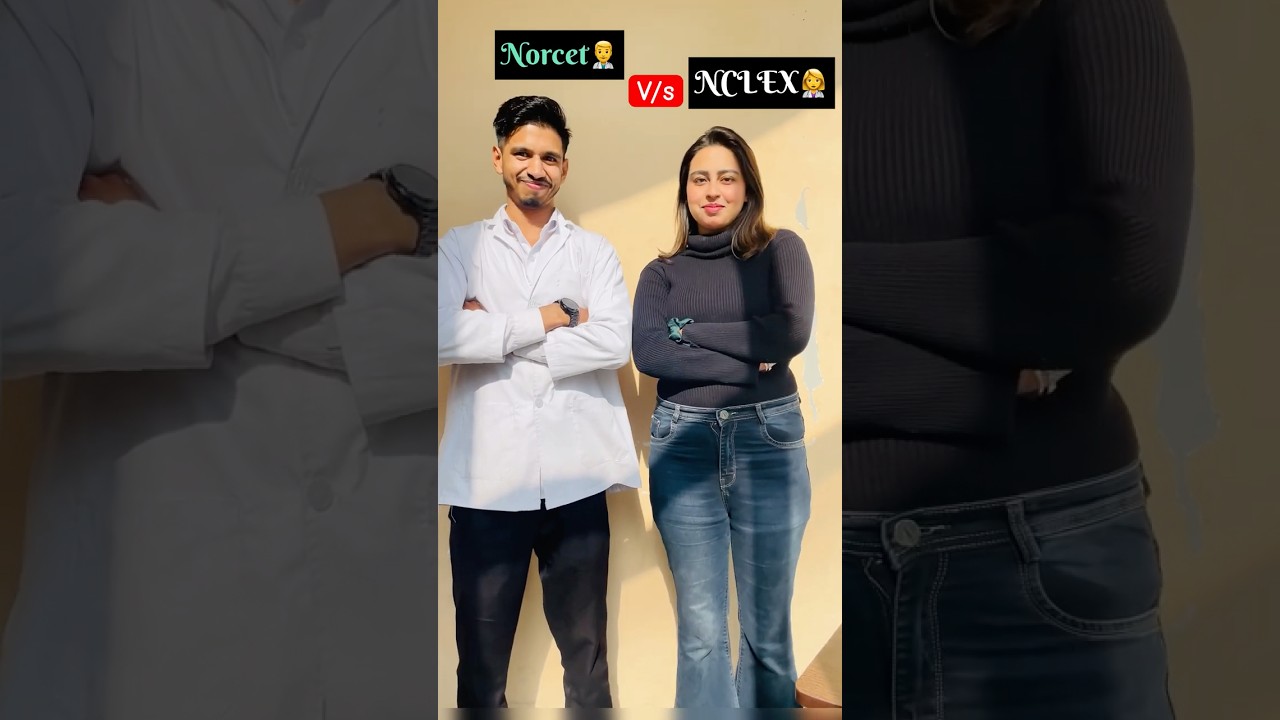 NORCET v/s NCLEX 👩&zwj;⚕️🏥🩺#norcet #aiims #nclex #gmc #trending 🔥🔥