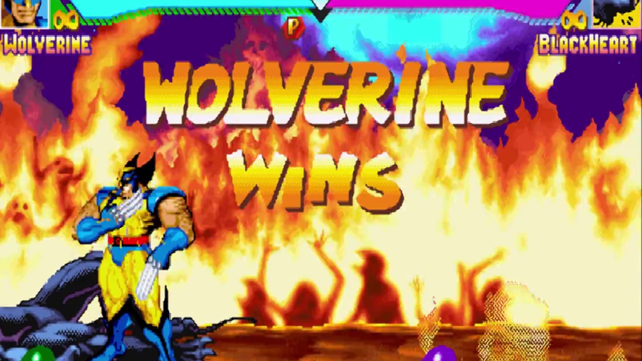 Wolverine - 99 hits - Marvel Super Heroes - Arcade
