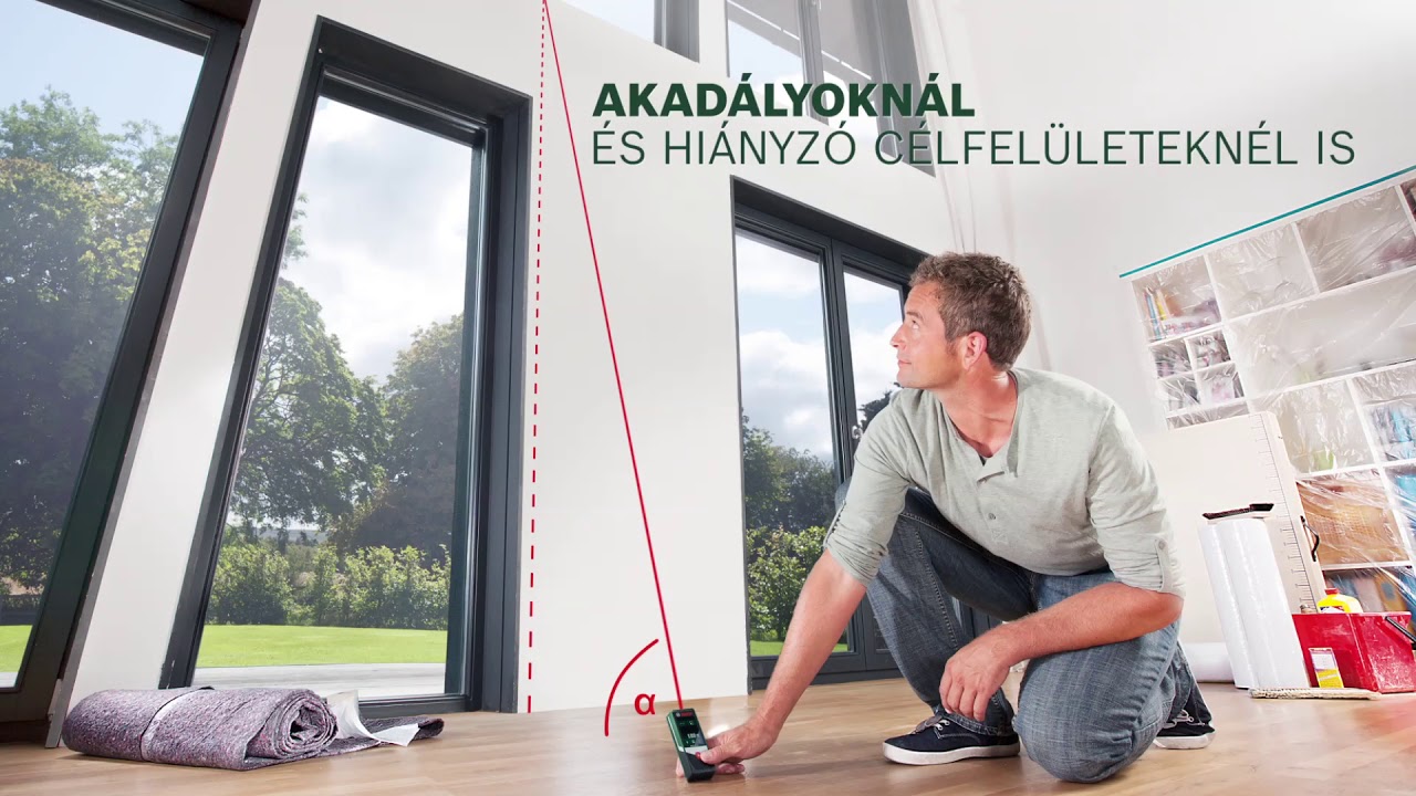 Bosch PLR 50 C l&eacute;zeres t&aacute;vols&aacute;gm&eacute;rő