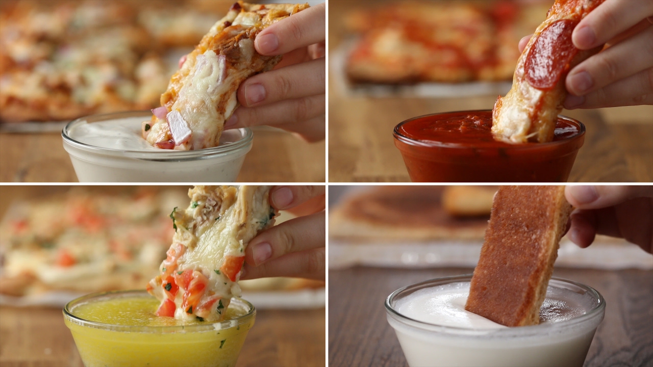 Pizza Dippers 4 Ways