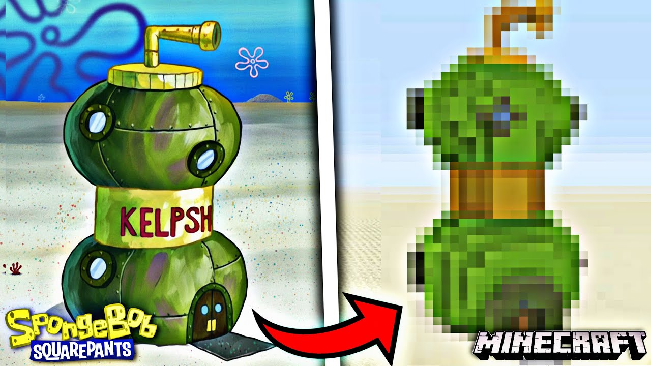 I built the Bikini Bottom in Minecraft! | Episode eight (Kelpshake)