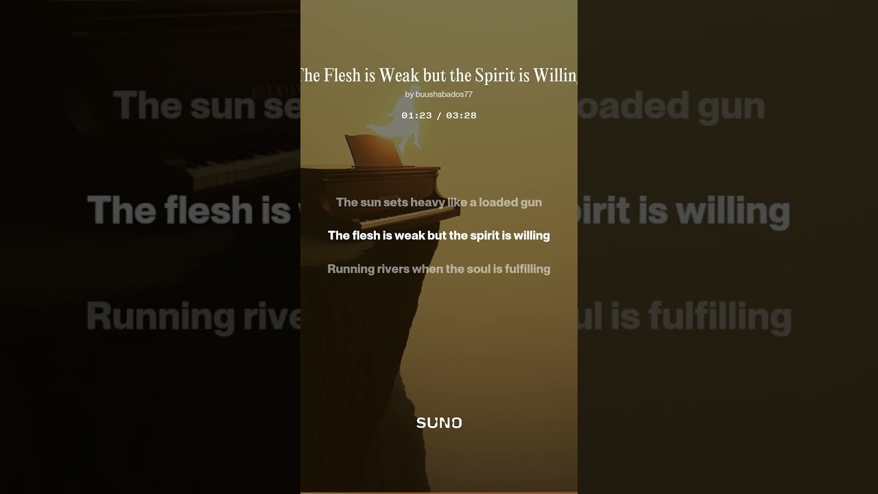 The Flesh is Weak but the Spirit is Willing