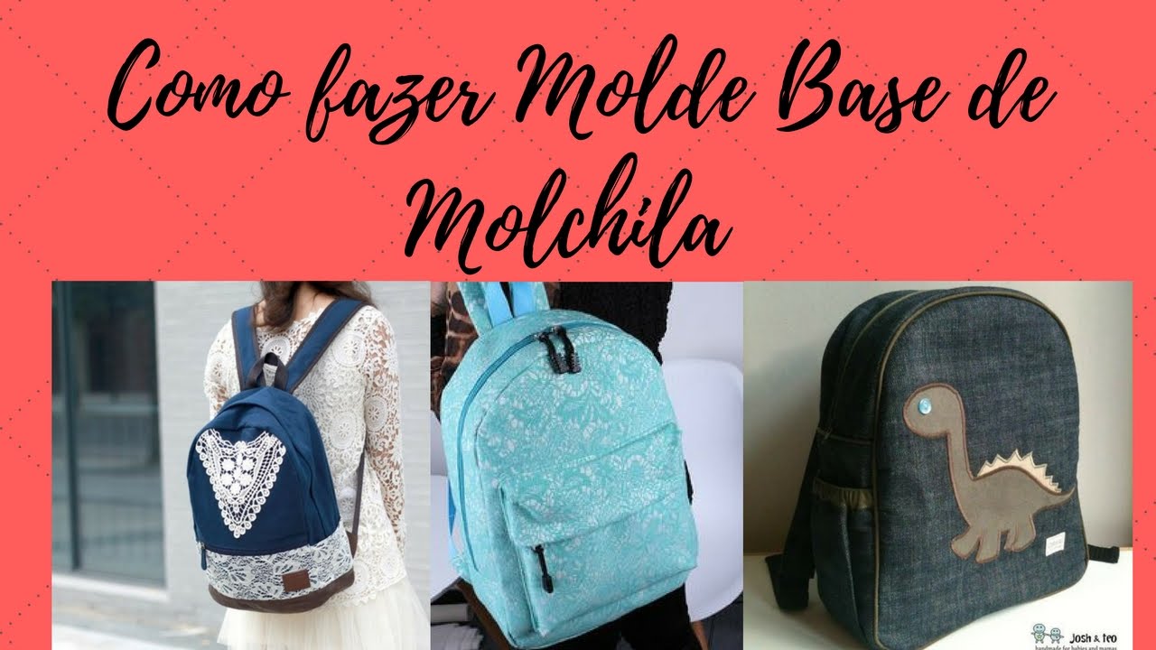 como fazer molde de mochila