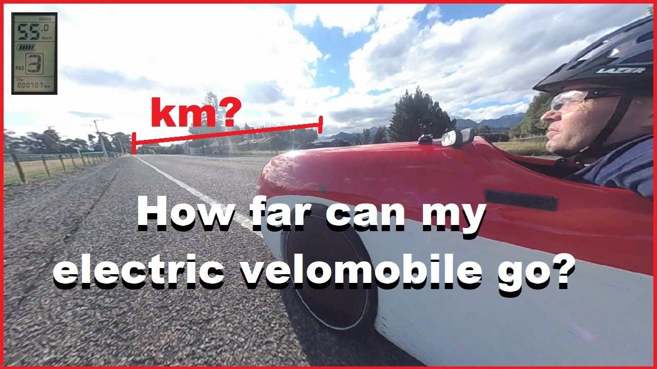 How far can my electric velomobile go - a range test of three different levels of  e - assist.