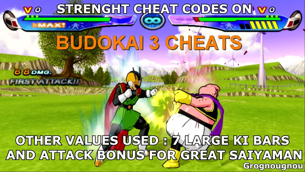 Dragon Ball Z Budokai 3 Cheats : Changing Characters Ki and Attack Bonus