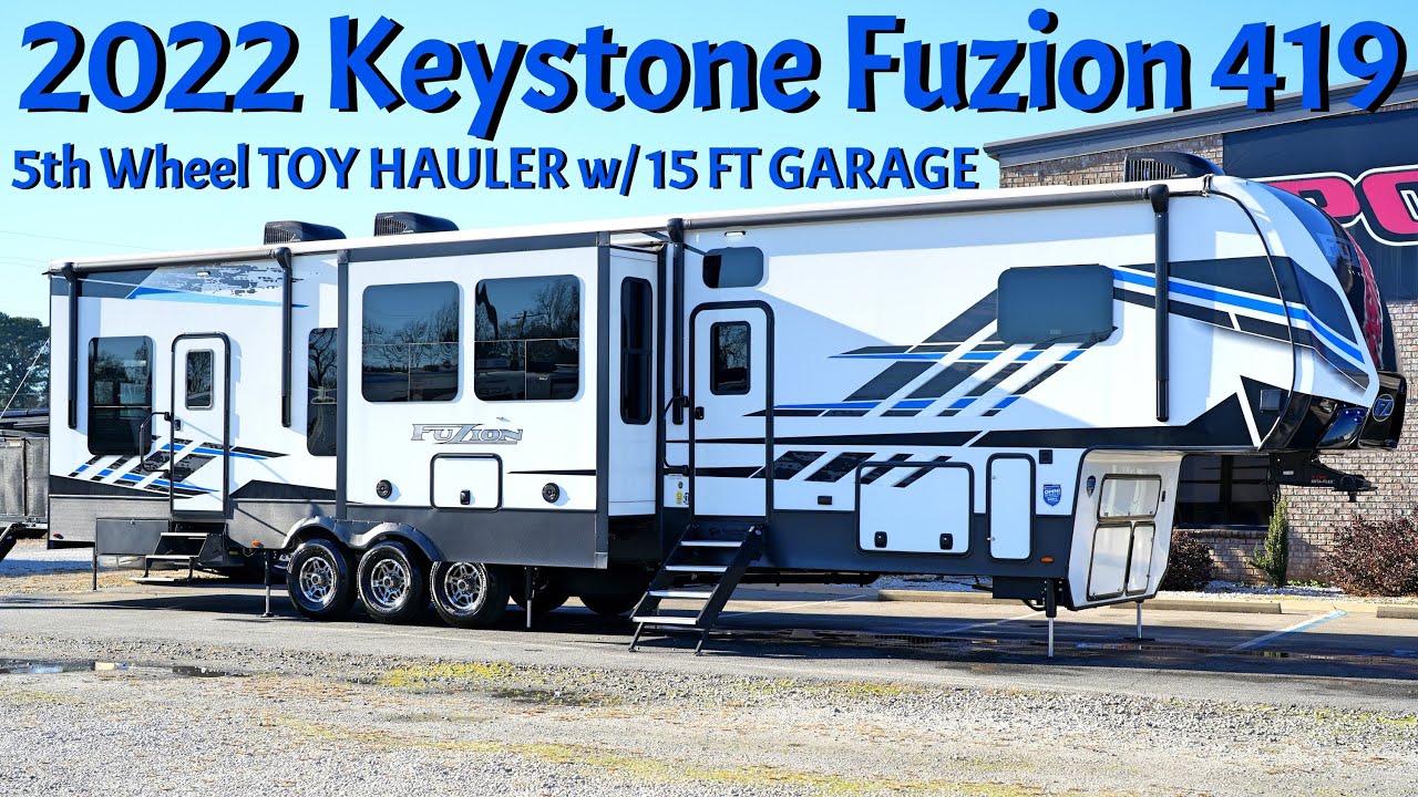 Прицеп-фургон Keystone Fuzion 419 5th Wheel 2022 года выпуска от Porter’s RV Sales - 67 900 долла...