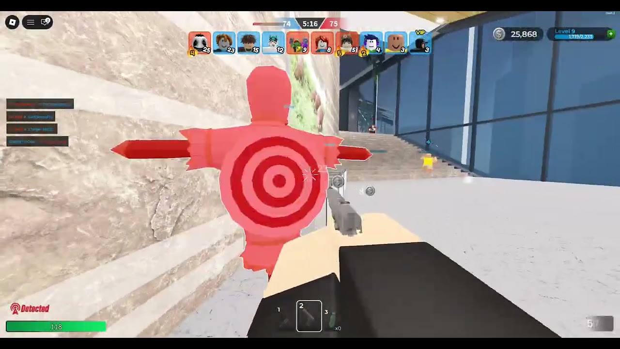 Weird gun game roblox match