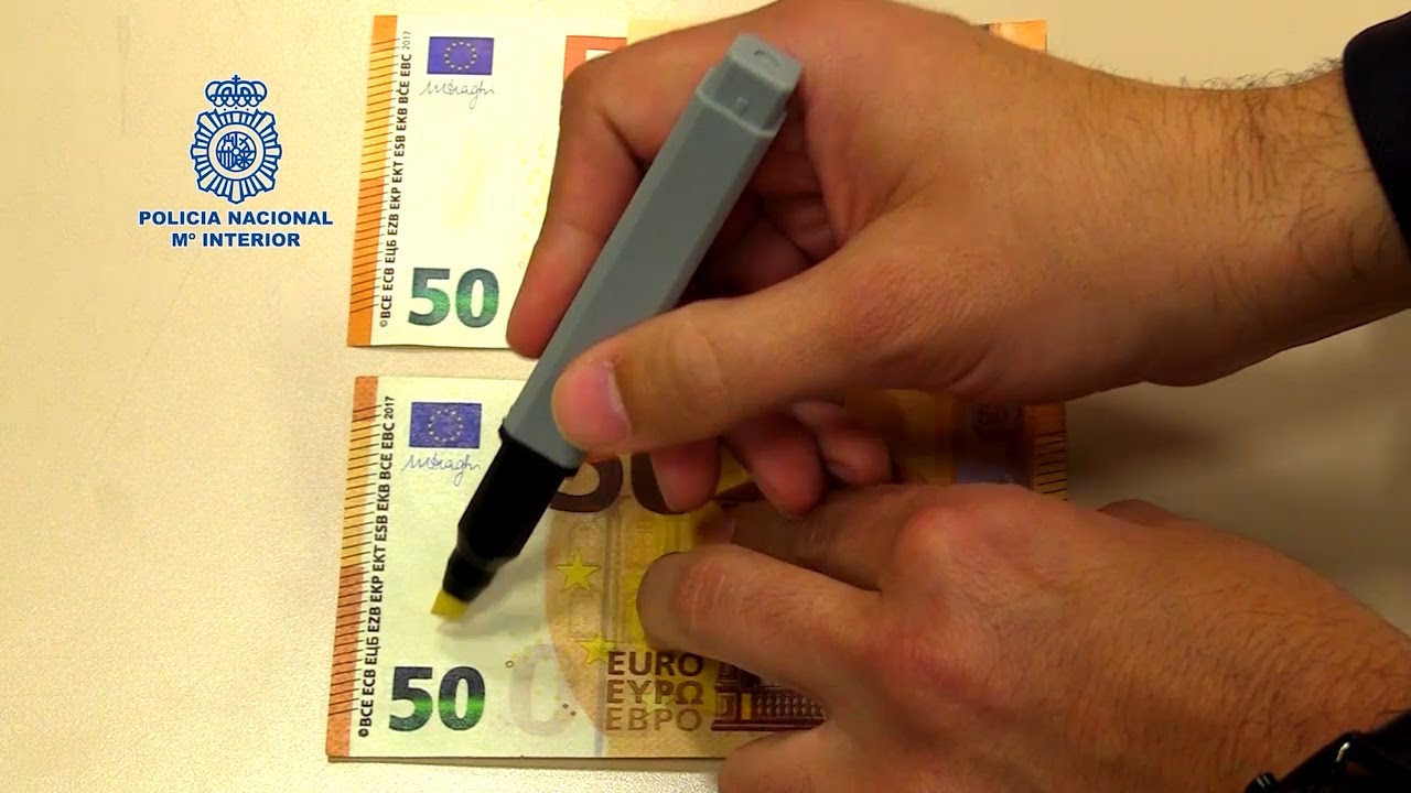 Polic&iacute;a avisa de que rotulador detector billetes falsos no siempre es efectivo