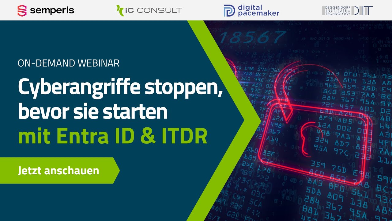 Webinar: Cyberangriffe stoppen, bevor sie starten – mit Entra ID & ITDR
